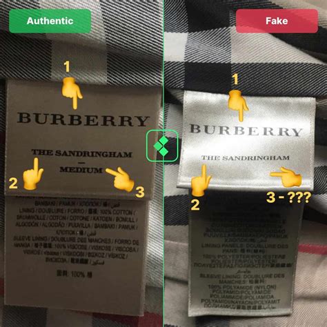 burberry label fake|how to check burberry authenticity.